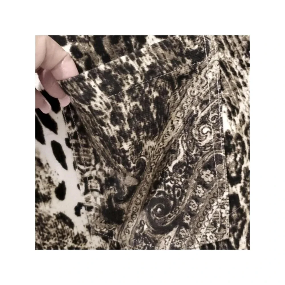 Legging Leopard Paisley Print Casual